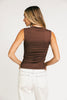fiona top // chocolate