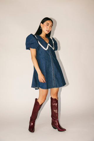 doe zipper mini dress // cherry *zoco exclusive*