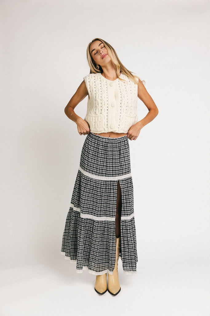 nola gingham skirt
