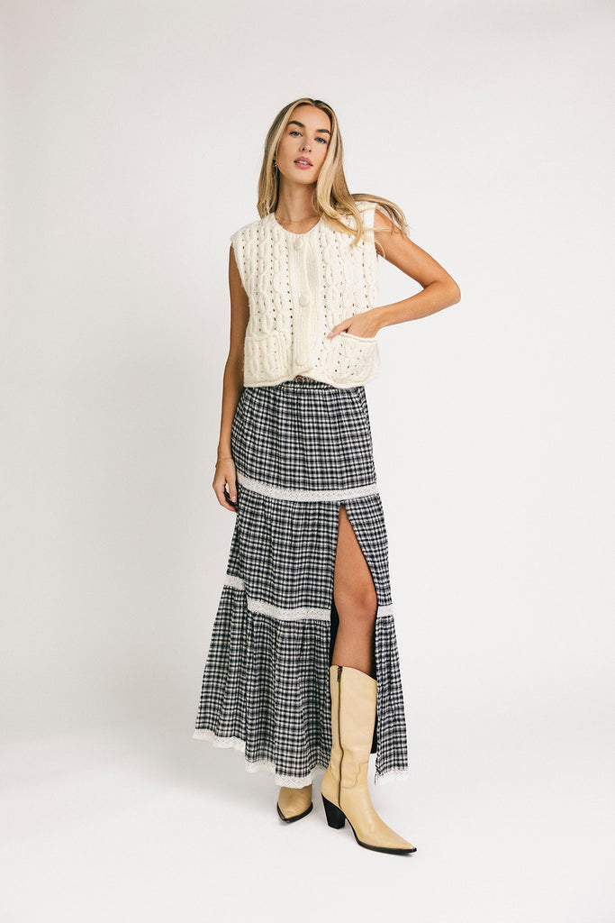 nola gingham skirt