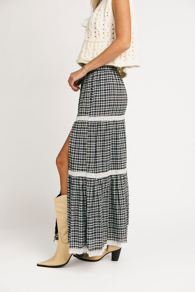nola gingham skirt