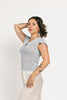 tiara knit top // baby blue
