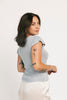tiara knit top // baby blue