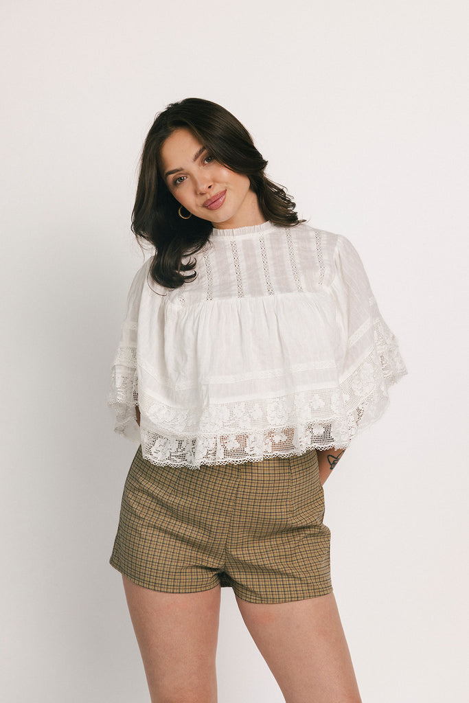 waverly top // white *zoco exclusive*
