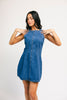 cora denim mini dress *restocked*