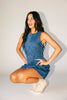 cora denim mini dress *restocked*