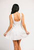 clever button mini dress