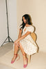 marloe midi dress // strawberry bliss *zoco exclusive*