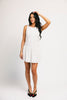 clever button mini dress