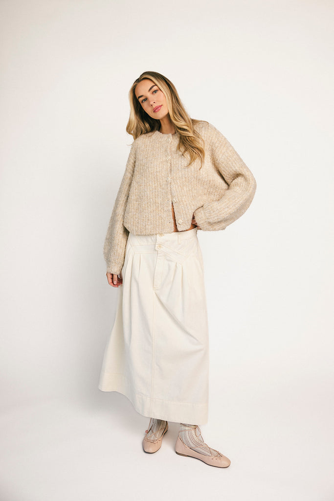 quincy cardigan // oat *zoco exclusive*