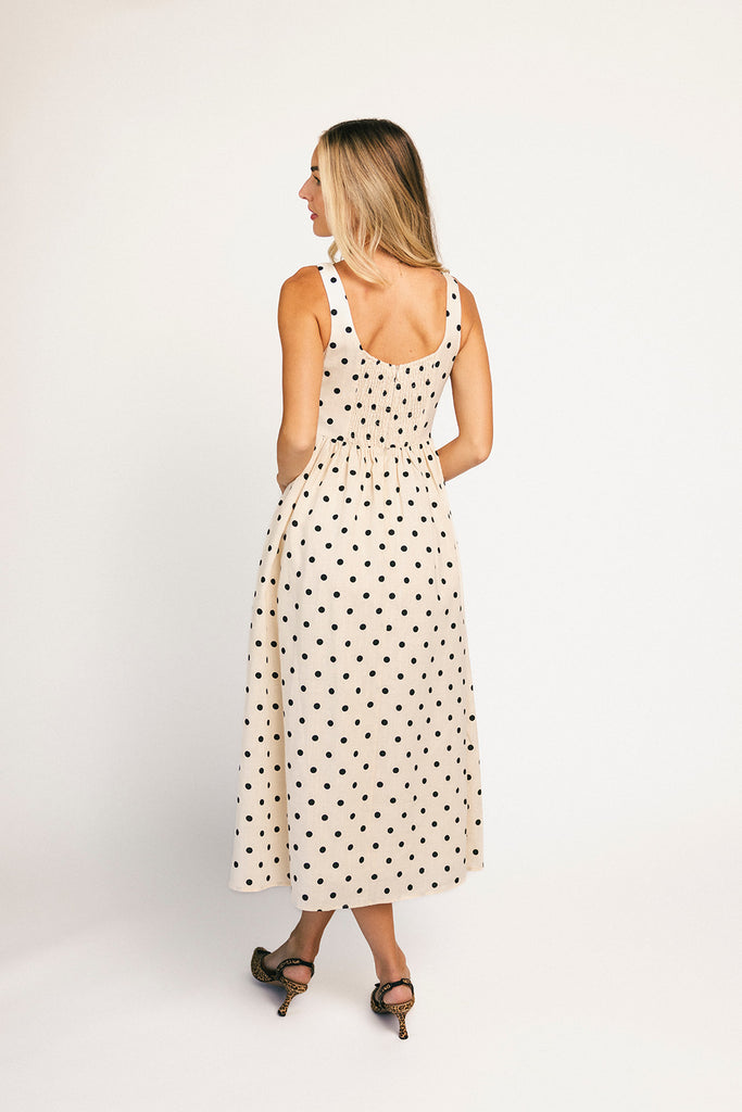 viv midi dress // polka dot *zoco exclusive*