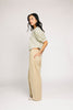 mid rise neutral pants with a relaxed, barrel-style fit. the perfect vintage-inspired pants to pair with any casual outfit idea.
