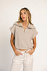 noni zip sweater top