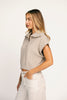 noni zip sweater top