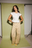mid rise neutral pants with a relaxed, barrel-style fit. the perfect vintage-inspired pants to pair with any casual outfit idea.
