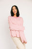oversized pink striped long sleeve top. the perfect oversized striped t-shirt for concerts, airport outfits, + casual date nights. 

