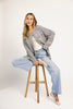 to the moon cardigan // grey *zoco exclusive*