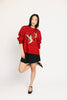 duck sweater // red