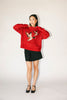 duck sweater // red