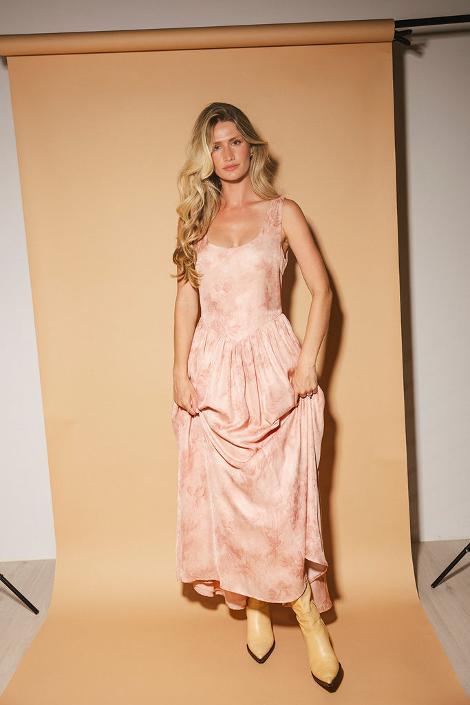 betty maxi dress // pink *zoco exclusive*