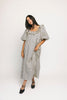 good luck puff sleeve dress // blue stripes *zoco exclusive*