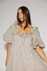 good luck puff sleeve dress // blue stripes *zoco exclusive*