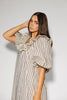 good luck puff sleeve dress // blue stripes *zoco exclusive*