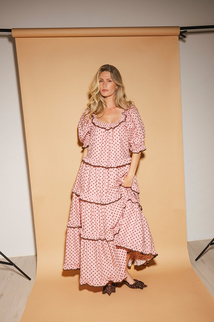 daymaker dress // pink dot *zoco exclusive*