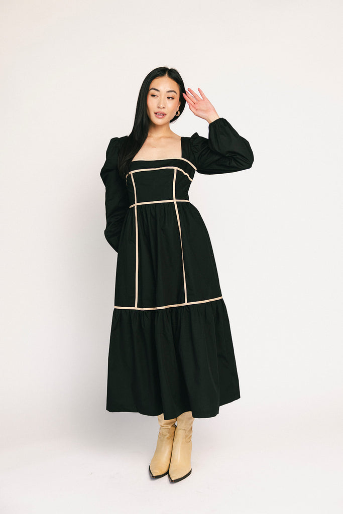 gloria midi dress // black *restocked*