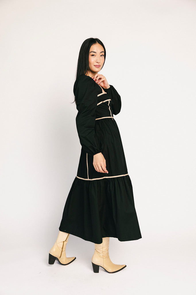 gloria midi dress // black *restocked*