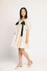 short daymaker dress // cream + bows *zoco exclusive*
