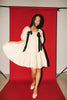 short daymaker dress // cream + bows *zoco exclusive*
