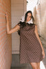 sicily linen mini dress // mocha dot *zoco exclusive*