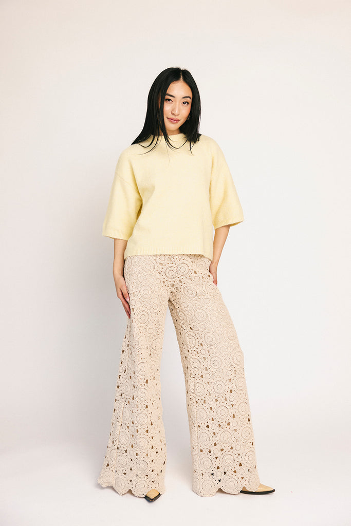 one thing sweater // yellow