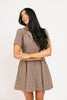 nyc mini dress // brown