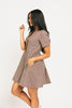 nyc mini dress // brown
