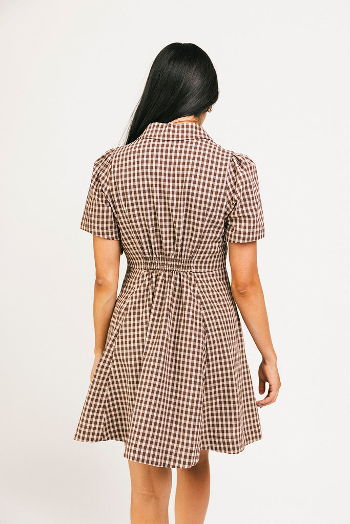 nyc mini dress // brown