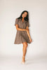 nyc mini dress // brown