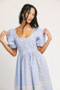 wren midi dress // blue *zoco exclusive*