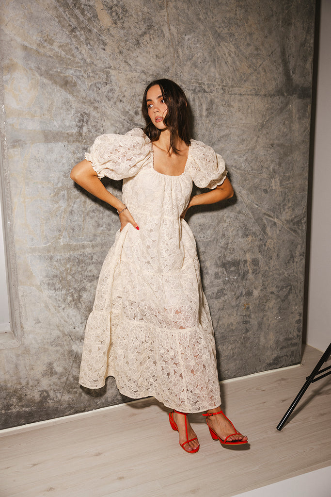 daymaker dress // luxe cream lace *zoco exclusive*