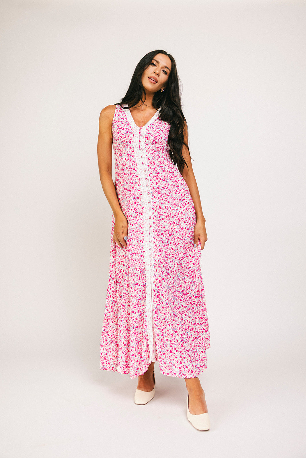 【HONKYO】 Concert Supply Rose Slip Dress Pink Slip Dress by Obando x RTR | Rent the Runway