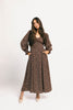 sweet nothings maxi dress // brown