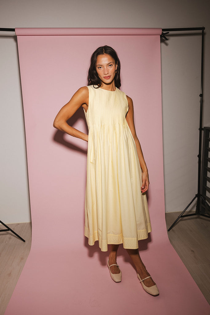heidi dress // butter yellow *zoco exclusive*