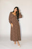 sweet nothings maxi dress // brown