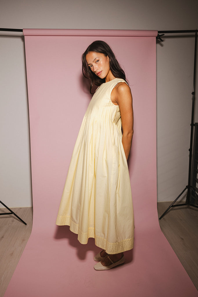 heidi dress // butter yellow *zoco exclusive*