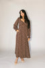 sweet nothings maxi dress // brown