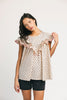 blondie ruffle top // polka dot *zoco exclusive*