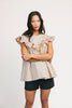 blondie ruffle top // polka dot *zoco exclusive*