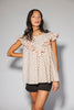 blondie ruffle top // polka dot *zoco exclusive*