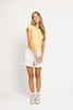 too perfect top // butter yellow